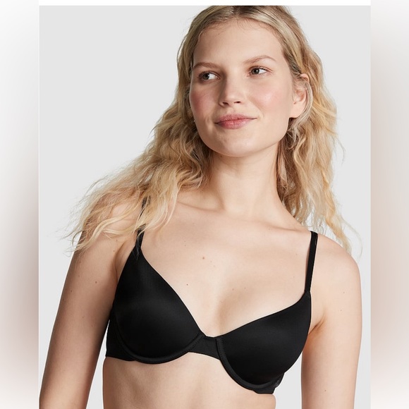 PINK Victoria's Secret Other - NWT Victorias Secret PINK Wear Everywhere T-Shirt Bra, Smooth Black, 36C
